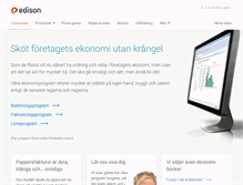 Tablet Screenshot of edison.se